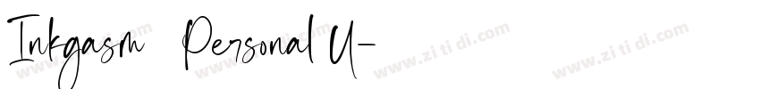 Inkgasm   Personal U字体转换
